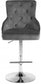 907 Gray Edualc Velvet Adjustable Bar | Counter Stool