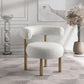 Xuaedrob Boucle Fabric Accent Chair