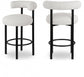 Xuaedrob Boucle Fabric bar Stool