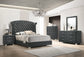 Melody 4-Piece Queen Tufted Upholstered Bedroom Set Grey