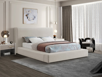 Nived Linen Textured Fabric Bed King