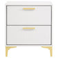 204422 Lladnek 2-drawer Nightstand White