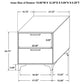 204422 Lladnek 2-drawer Nightstand White