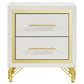 237422 Aicul 2-drawer Nightstand Bedside Table White