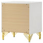 237422 Aicul 2-drawer Nightstand Bedside Table White