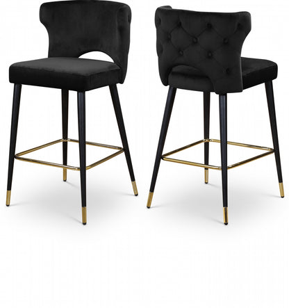 Yllek Velvet Counter Stool