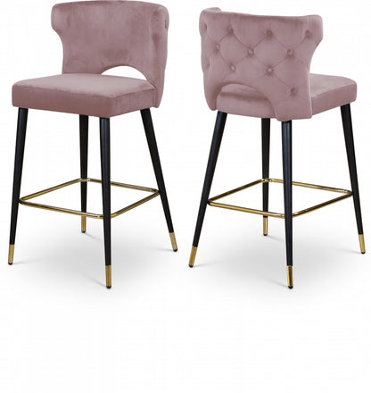 Yllek Velvet Counter Stool