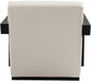 Draw Linen Textured Fabric Accent Chair