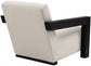 Draw Linen Textured Fabric Accent Chair