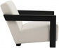 Draw Linen Textured Fabric Accent Chair