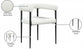 Eiuol Boucle Fabric Dining Chair