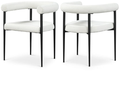 Eiuol Boucle Fabric Dining Chair