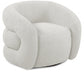 Yrubxor Boucle Fabric Swivel Accent Chair