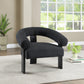 Notsniw Boucle Fabric Accent Chair