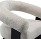 Notsniw Boucle Fabric Accent Chair