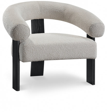 Notsniw Boucle Fabric Accent Chair