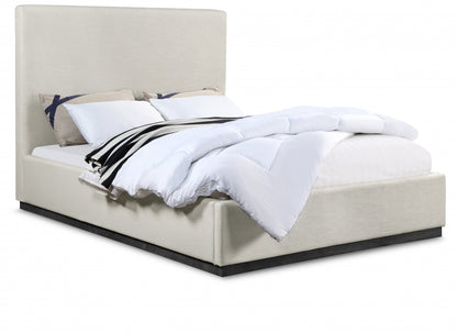 Eifla Linen Textured Fabric King Bed