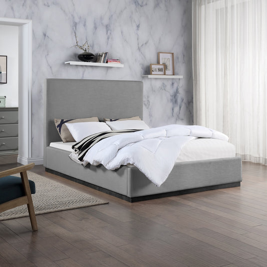 Eifla Linen Textured Fabric King Bed