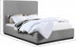 Eifla Linen Textured Fabric King Bed