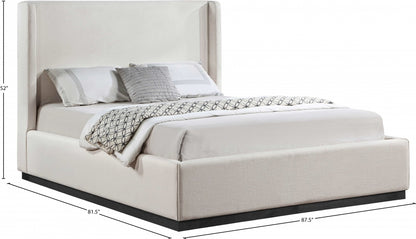 Nnylf Linen Textured Fabric Bed King