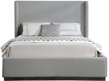 Nnylf Linen Textured Fabric Bed King