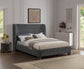 Ynnep 5021B Linen Textured Fabric King Bed