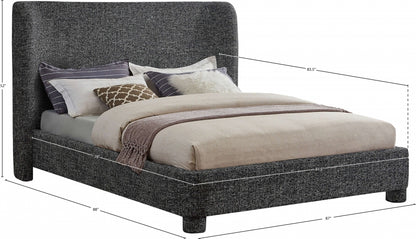 Ynnep 5021B Linen Textured Fabric King Bed