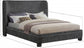 Ynnep 5021B Linen Textured Fabric King Bed