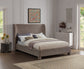Ynnep 5021B Linen Textured Fabric King Bed