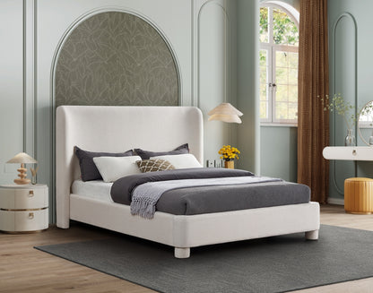 Ynnep 5021B Linen Textured Fabric King Bed