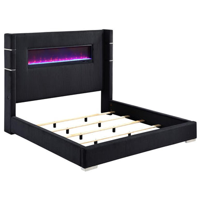 Uisdall Upholstered  Flame Visualizer Bed
