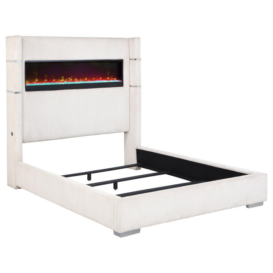 Uisdall Upholstered  Flame Visualizer Bed
