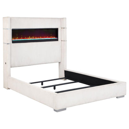 Uisdall Upholstered  Flame Visualizer Bed