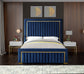 Eclod Velvet Queen Bed
