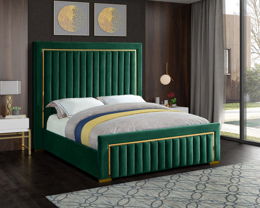 Eclod Velvet Queen Bed