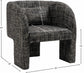 Reywas Weaved Fabric Accent Chair