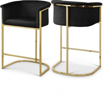 Alletanod Velvet Counter Stool