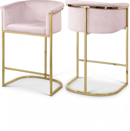 Alletanod Velvet Counter Stool