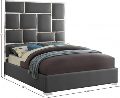 Nalim Vegan Leather Bed Queen
