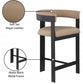 Oemor Vegan Leather Bar / Counter Stools