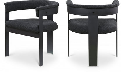 Oemor Boucle Fabric Dining Chair