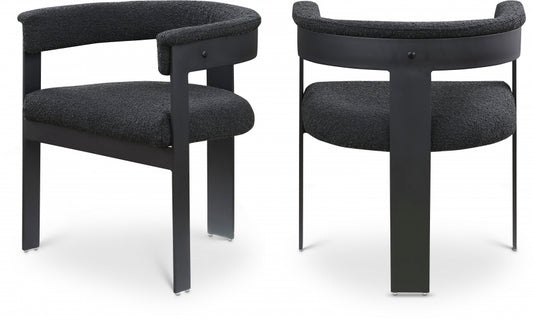 Oemor Boucle Fabric Dining Chair