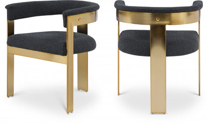 Oemor Boucle Fabric Dining Chair