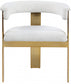 Oemor Boucle Fabric Dining Chair