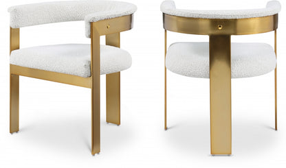 Oemor Boucle Fabric Dining Chair