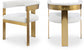 Oemor Boucle Fabric Dining Chair
