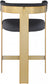 Oemor Vegan Leather Bar / Counter Stools