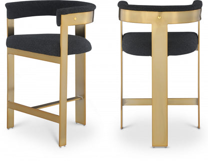 Oemor Boucle Fabric Bar / Counter Stools