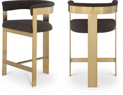 Oemor Boucle Fabric Bar / Counter Stools