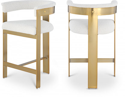 Oemor Boucle Fabric Bar / Counter Stools